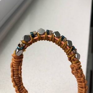 Anthropologie Elastic Bracelet with Gem Beads